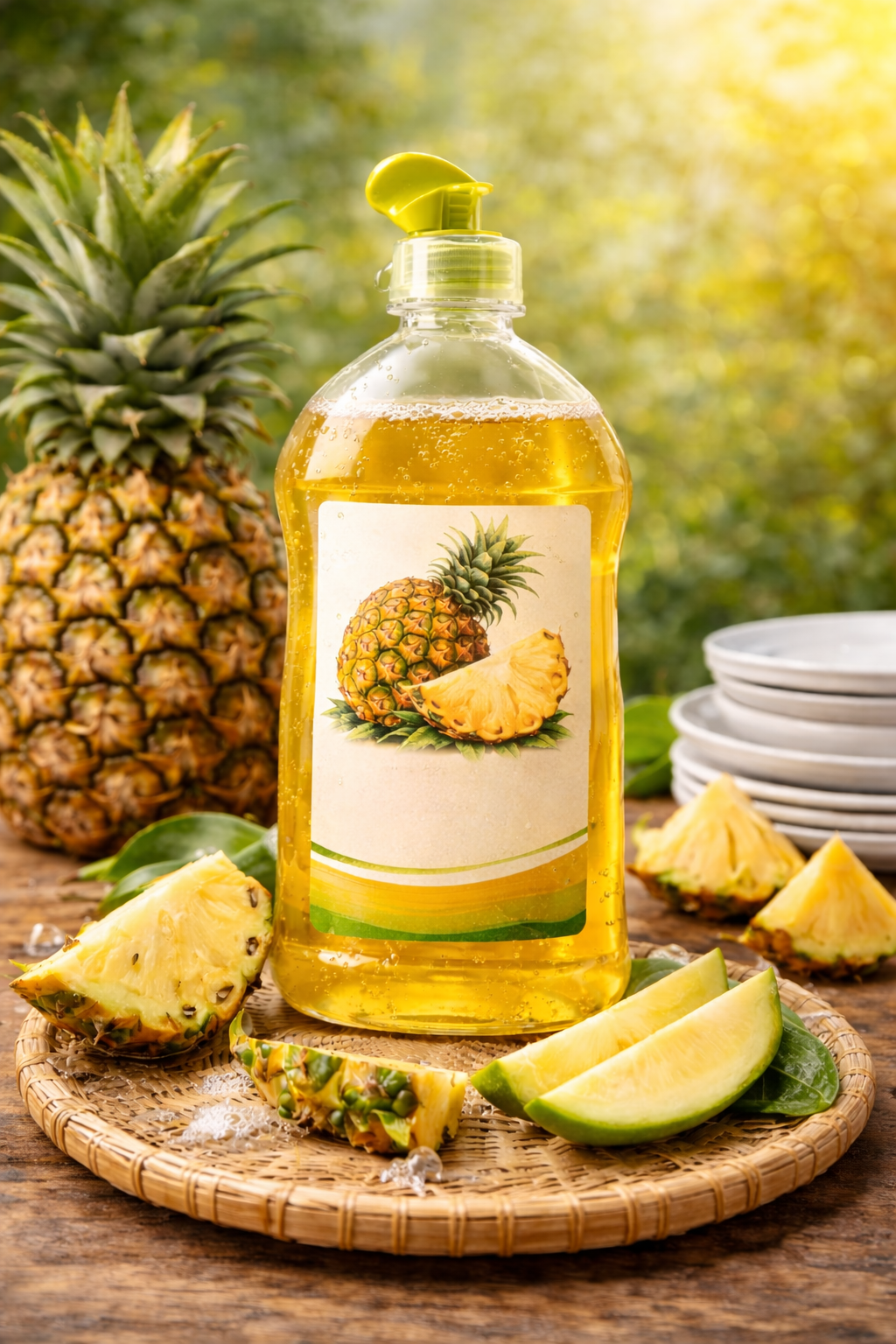 Mẹo Hay: Biến vỏ Dứa (Thơm) thành nước rửa chén sinh học, an toàn, tiết kiệm